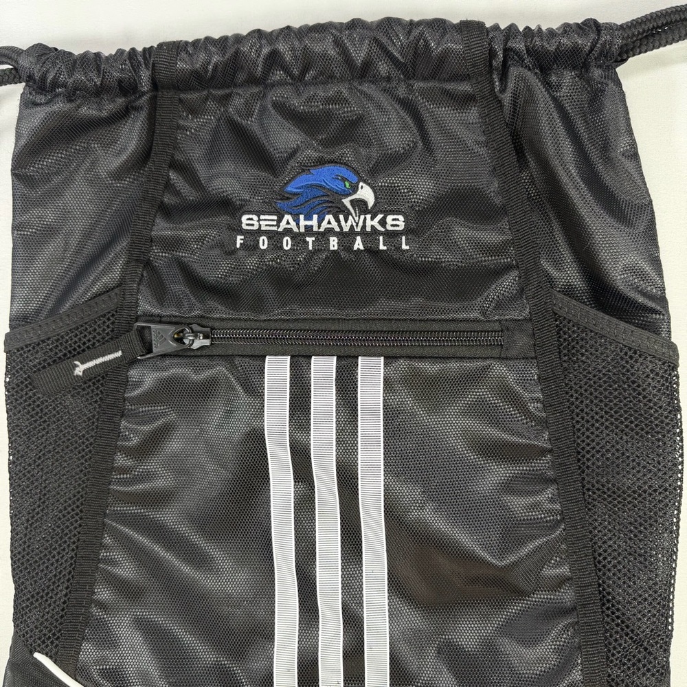 Seattle Seahawks Football Drawstring Sackpack by adidas - Picture 2 of 7